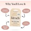 Kitsch Bar Soap Saver Bag – Patented Mesh Bag Soap Holder for Rosemary & Biotin Conditioner Bar with Tag Identifier – Extends Use & Prevents Soggy Mess – Recycled Mesh Beauty Pouch, Eco-Friendly(Rice Water Protein Conditioner Bar Bag)