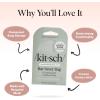 Kitsch Bar Soap Saver Bag – Patented Mesh Bag Soap Holder for Rosemary & Biotin Conditioner Bar with Tag Identifier – Extends Use & Prevents Soggy Mess – Recycled Mesh Beauty Pouch, Eco-Friendly(Rosemary & Biotin Conditioner Bar Bag)