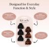 Kitsch Eco-Friendly Medium Claw Clips – Cute & Stylish Short Hair Accessories for Women, Girls | Ideal Size for Any Hairstyles | Ideal Gifts for Women, 2pcs (Black & Tortoise)(Tortoise and Black (6 Pieces  X-Small))