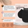 Kitsch Exfoliating Gloves 2pc – Korean Exfoliating Mitt & Deep Exfoliating Body Scrubber for Shower, Bath | Body Exfoliator, Dead Skin Remover | Skin Care for Smooth, Renewed Skin – Black & Terracotta(Black)