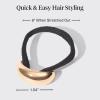 Kitsch Gold Hair Cuff – Metal Ponytail Cuff for Braids, Updos & Everyday Hairstyle | Durable & Elegant Hair Ties | Girl Fashion Accessories – Medium, 1pc(Gold)