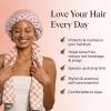 Kitsch Love & Comfort 2PC Spa Set – Satin Lined Reusable Waterproof Shower Cap and XL Quick Dry Hair Towel Wrap for Women, Microfiber Towel, Flexi Shower Cap For All Hair Types – Terracotta Checker