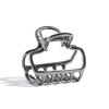 Kitsch Open Shape Metal Hair Clips for Women – Durable & Elegant Metal Claw Clips | Strong Hold for Updo and Half Up Styles | Ideal Gifts for Women – Hematite 1pc(Hematite Open Shape)