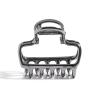 Kitsch Open Shape Metal Hair Clips for Women – Durable & Elegant Metal Claw Clips | Strong Hold for Updo and Half Up Styles | Ideal Gifts for Women – Hematite 1pc(Hematite Open Shape)