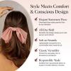 Kitsch Oversized Hair Bows for Women – Recycled Polyester Material | Stylish and Elegant | Cute Hair Bow Clips | Ideal Gifts for Women – Rosewood, 1pc(Rosewood)
