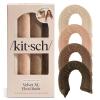 Kitsch XL Flexi Rods for Heatless Curls Overnight – Soft Velvet Hair Rollers for Women – Hair Curlers to Sleep In – Eucalyptus, 4pcs(Eucalyptus)