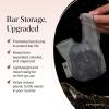 Kitsch x Star Wars R2-D2 Soap Saver Bag – Patented Mesh Bag Soap Holder for Shampoo & Conditioner Bars – Extends Use & Prevents Soggy Mess – Recycled Mesh Beauty Pouch, Eco-Friendly(Darth Vader)