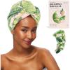 Kitsch Microfiber Hair Towel Wrap(Palm Leaves)