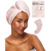 Kitsch Microfiber Hair Towel Wrap(Pink)