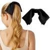 Kitsch Oversized Hair Bows for Women – Recycled Polyester Material | Stylish and Elegant | Cute Hair Bow Clips | Ideal Gifts for Women – Rosewood, 1pc(Black)
