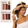 Kitsch XL Flexi Rods for Heatless Curls Overnight – Soft Velvet Hair Rollers for Women – Hair Curlers to Sleep In – Eucalyptus, 4pcs(Rosewood)