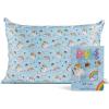 Kitsch x BT21 Satin Pillowcase with Zipper – Better Than Silk Pillowcase, Koya Character & Funky Floral Print – Soft Cooling Toddler Bed Time Pillow Case for Hair & Skin – Queen/Standard 19×26(Markietm)