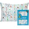 Kitsch x BT21 Satin Pillowcase with Zipper – Better Than Silk Pillowcase, Koya Character & Funky Floral Print – Soft Cooling Toddler Bed Time Pillow Case for Hair & Skin – Queen/Standard 19×26(Elf – North Pole)