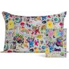Kitsch x BT21 Satin Pillowcase with Zipper – Better Than Silk Pillowcase, Koya Character & Funky Floral Print – Soft Cooling Toddler Bed Time Pillow Case for Hair & Skin – Queen/Standard 19×26(Lisa Frank)