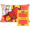 Kitsch x BT21 Satin Pillowcase with Zipper – Better Than Silk Pillowcase, Koya Character & Funky Floral Print – Soft Cooling Toddler Bed Time Pillow Case for Hair & Skin – Queen/Standard 19×26(Bt21 – Tata)