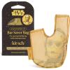 Kitsch x Star Wars R2-D2 Soap Saver Bag – Patented Mesh Bag Soap Holder for Shampoo & Conditioner Bars – Extends Use & Prevents Soggy Mess – Recycled Mesh Beauty Pouch, Eco-Friendly(C-3po)