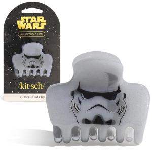 Kitsch Hello Kitty Recycled Plastic Puffy Medium Hair Clips for Women, Medium Claw Clips for Thick & Thin Hair | Ideal Gifts for Women, 1 Piece(Stormtrooper)