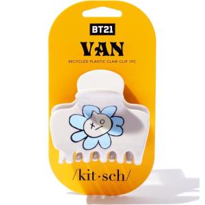 Kitsch Hello Kitty Recycled Plastic Puffy Medium Hair Clips for Women, Medium Claw Clips for Thick & Thin Hair | Ideal Gifts for Women, 1 Piece(Van)