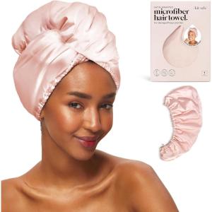Kitsch Microfiber Hair Towel Wrap(Blush)