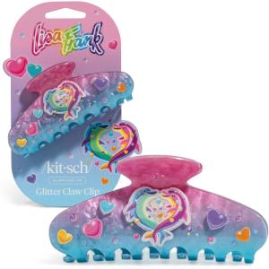 Kitsch Recycled Plastic Large Claw Clip – Big Marble Hair Clips for Women | Jaw Clips for Girls | Big Claw Clips for Thick Hair | Ideal Gifts for Women (1pc, Blonde)(Dancing Dolphins)