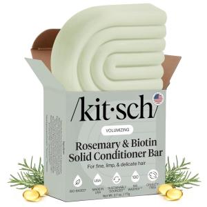 Kitsch Rosemary & Biotin Volumizing Hair Conditioner Bar for Hair Growth & Thickening – Hydrating & Cleansing Hair Conditioner for Women & Men – Paraben, Silicone & Sulfate Free – Made in USA – 2.7 oz