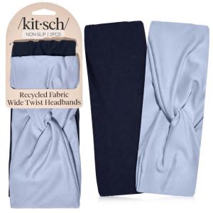 Kitsch Wide Headbands for Women Non Slip – Running Headbands for Girls, Ideal for Working Out, Yoga, Gym, or Lounging | Stretchy Head Bands | Fashion Hair Accessories – Garden Bouquet, 2pcs(Garden Bouquet)