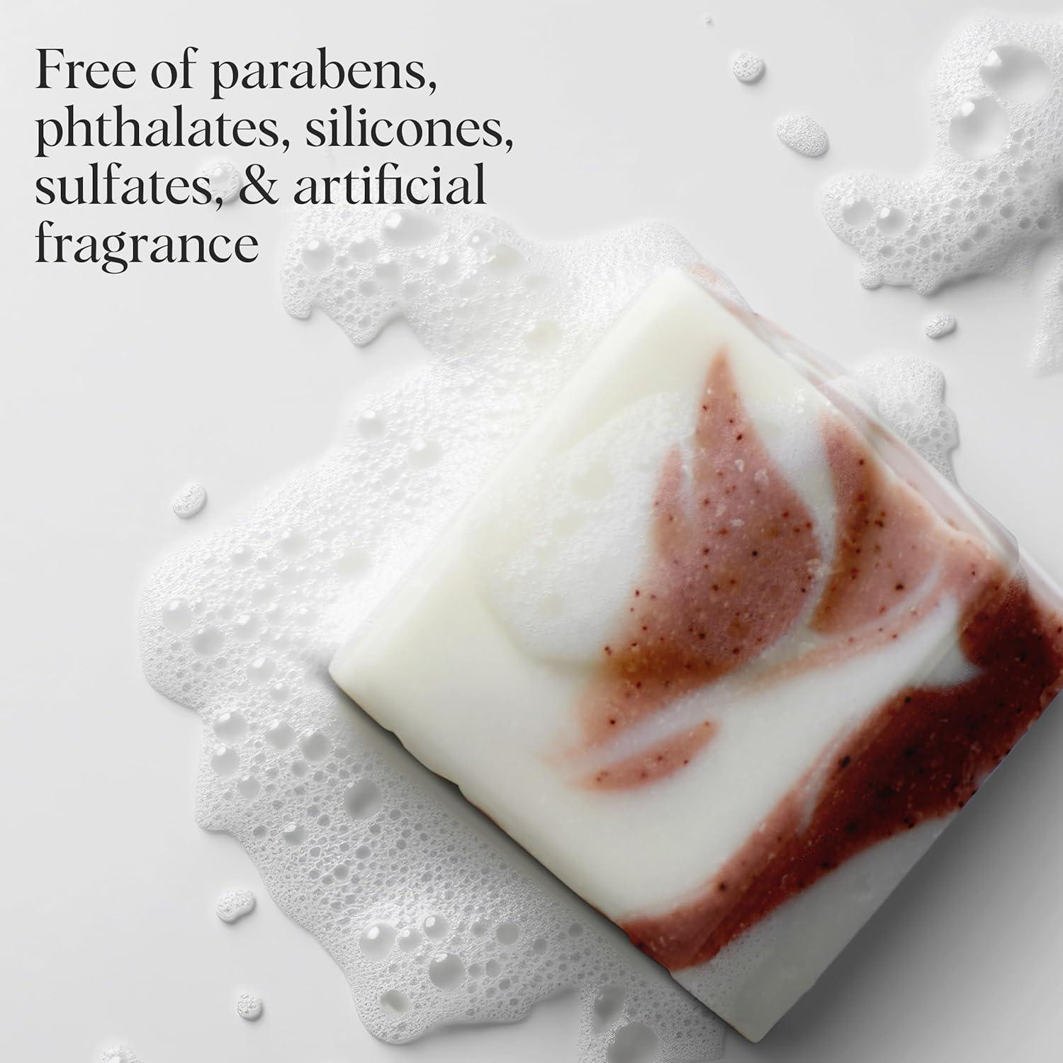 imageKitsch Shea Butter Exfoliating Body Wash Bar Moisturizing Bar Soap amp Gentle Soap Bar with PlantBased Exfoliants Hydrates Softens amp Soothes Skin Paraben Silicone amp SulfateFree 4 oz