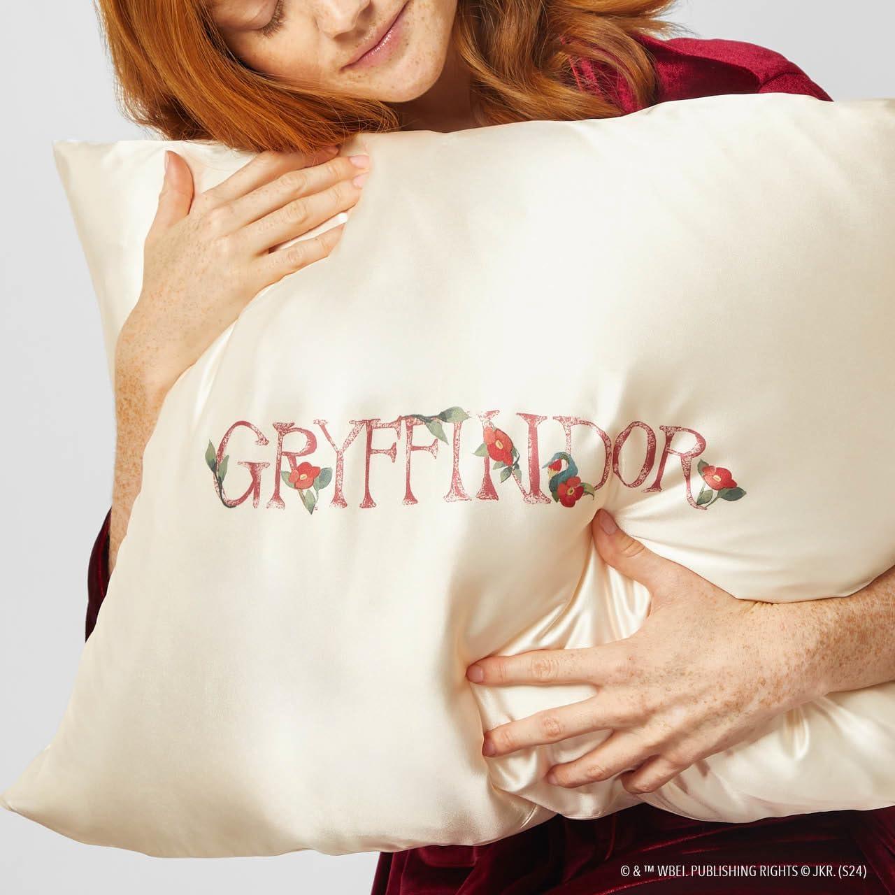 imageKitsch amp Disney Mickey Mouse Satin Pillowcase with Zipper LimitedEdition Better Than Silk Pillowcase Soft Cooling Toddler Bed Time Pillow Case for Hair amp Skin QueenStandard 19x26Harry Potter Gryffindor