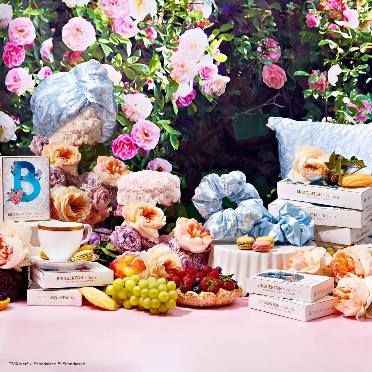 imageKitsch amp Disney Mickey Mouse Satin Pillowcase with Zipper LimitedEdition Better Than Silk Pillowcase Soft Cooling Toddler Bed Time Pillow Case for Hair amp Skin QueenStandard 19x26Bridgerton Toile De Blue