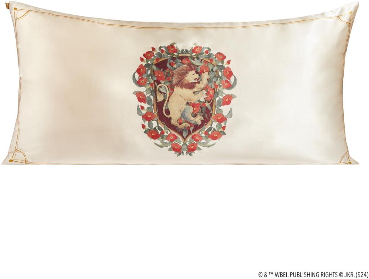 imageKitsch amp Disney Mickey Mouse Satin Pillowcase with Zipper LimitedEdition Better Than Silk Pillowcase Soft Cooling Toddler Bed Time Pillow Case for Hair amp Skin QueenStandard 19x26Harry Potter Gryffindor