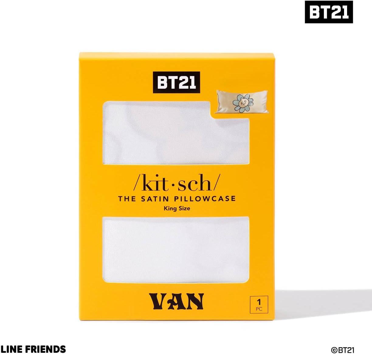 imageKitsch amp Disney Mickey Mouse Satin Pillowcase with Zipper LimitedEdition Better Than Silk Pillowcase Soft Cooling Toddler Bed Time Pillow Case for Hair amp Skin QueenStandard 19x26Bt21 Van