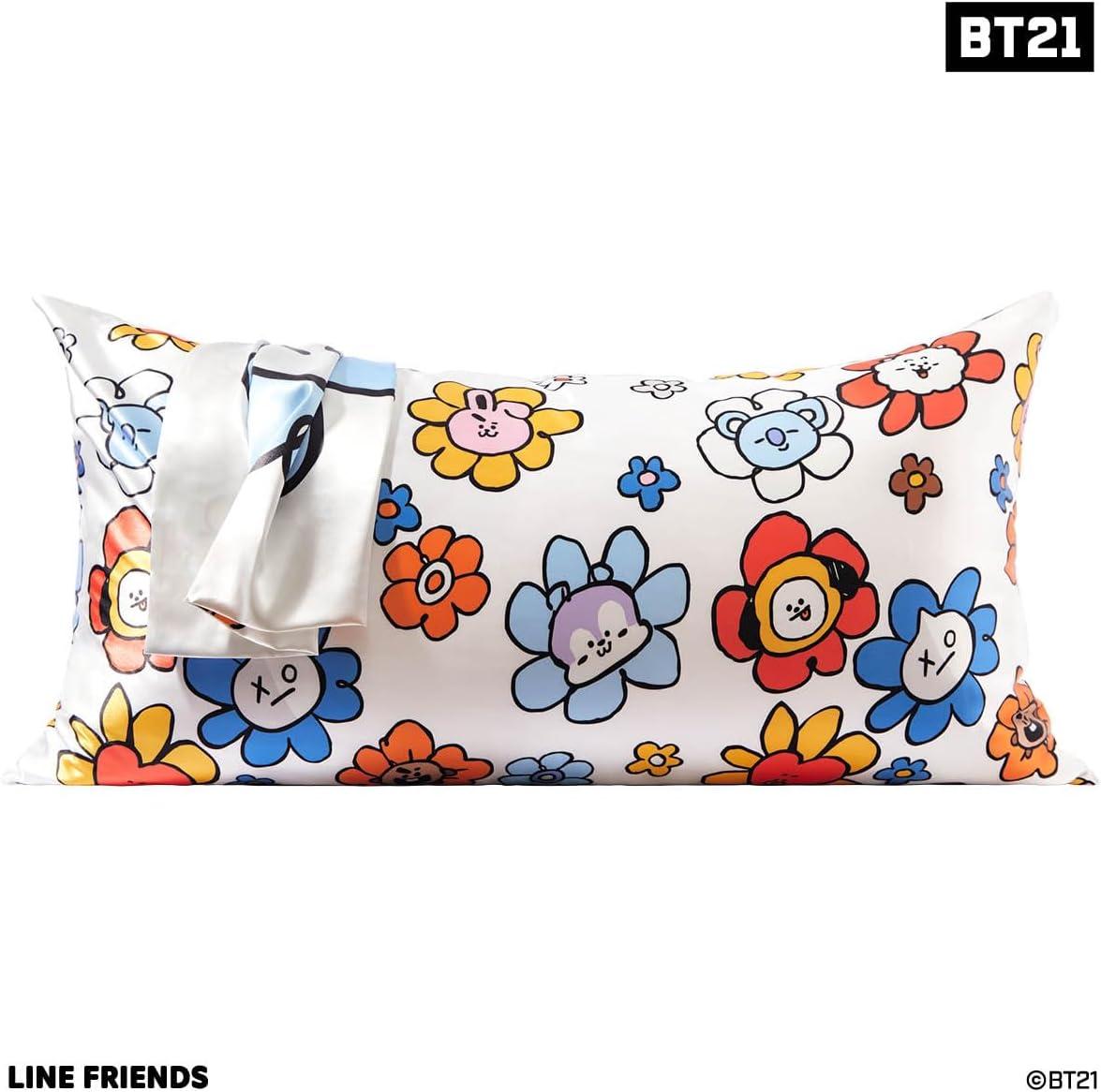 imageKitsch amp Disney Mickey Mouse Satin Pillowcase with Zipper LimitedEdition Better Than Silk Pillowcase Soft Cooling Toddler Bed Time Pillow Case for Hair amp Skin QueenStandard 19x26Bt21 Van