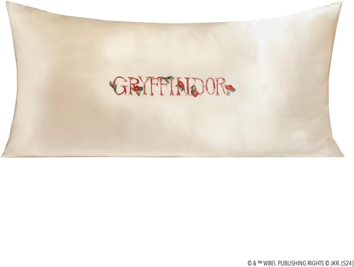 imageKitsch amp Disney Mickey Mouse Satin Pillowcase with Zipper LimitedEdition Better Than Silk Pillowcase Soft Cooling Toddler Bed Time Pillow Case for Hair amp Skin QueenStandard 19x26Harry Potter Gryffindor