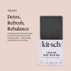 Kitsch Charcoal Soap Body Wash Bar – Detoxifying Bar Soap with Activated Charcoal – Gently Removes Excess Oil & Impurities, Clears Pores, Firms & Moisturizes Skin – Made in USA – 4 oz