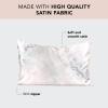 Kitsch Holiday Satin Pillowcase with Zipper for Hair and Skin – Softer Than Silk Pillow Cases, Cooling Pillow Covers, Machine Washable, Wrinkle-Free – Queen/Standard (19×26) – Ivory, 2pcs(Marble)