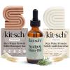 Kitsch Rice Water Shampoo and Conditioner Set + Pre-Wash Scalp Serum with Rosemary and Biotin – Shampoo and Conditioner Bar for Hair Growth & Scalp Nourishment Hair Care – 3pc Set
