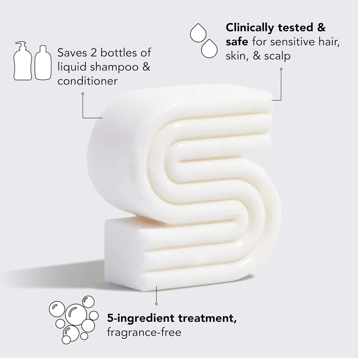 imageKitsch 2in1 Shampoo Bar and Body Wash Ultra Sensitive Vegan amp Natural 5Ingredient Formula Bar Soap for Hair amp Body ScentFree ParabenFree For Sensitive Scalp amp Skin 32 oz