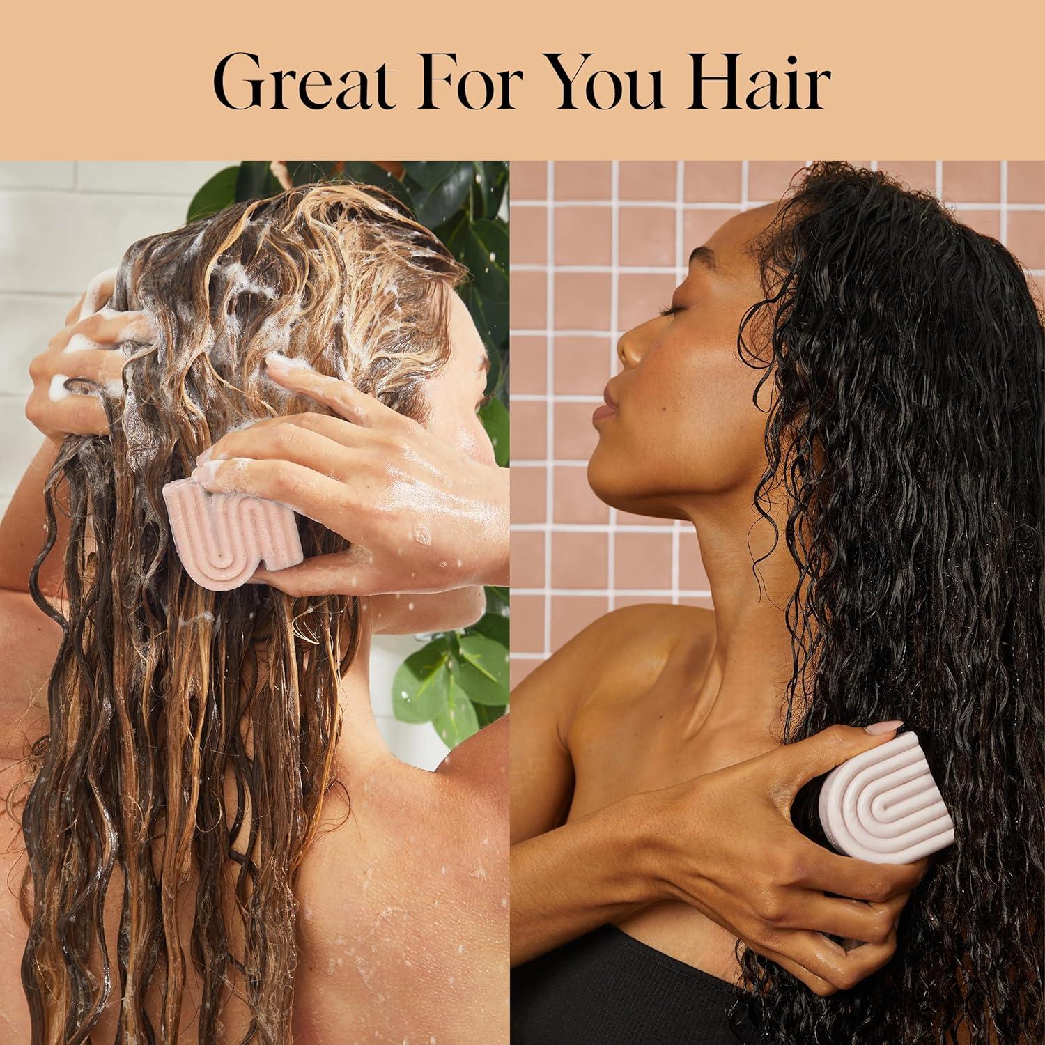 imageKitsch Argan Oil Shampoo and Conditioner Bar  Repairing Solid Shampoo and Conditioner for Women and Men  Moisturizing Hair Care for Dry Damaged Hair  Paraben amp SulfateFree Made in USA  2pc set