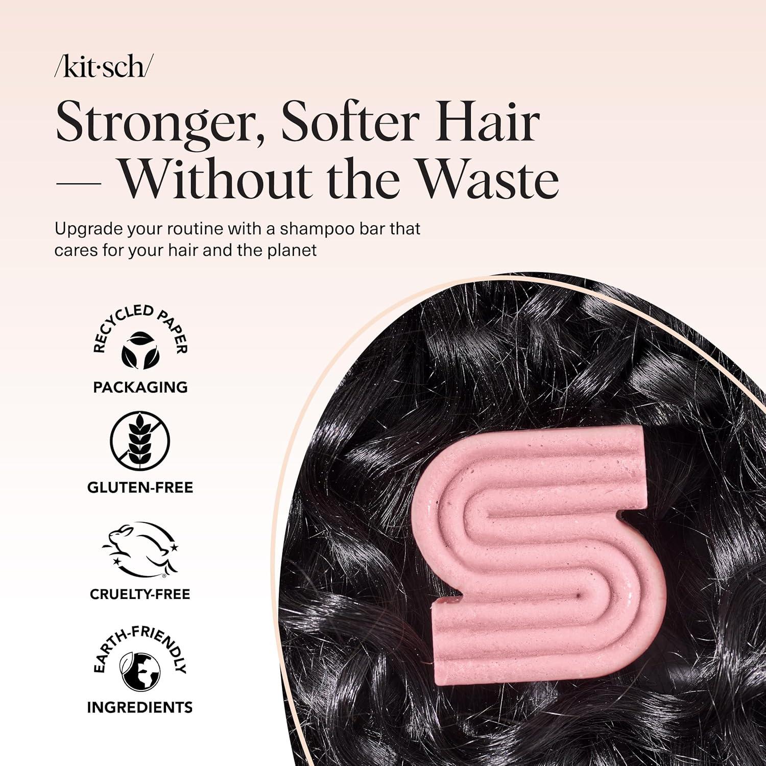 imageKitsch Castor Oil Shampoo Bar Soap Hydrating amp Moisturizing Hair Care Organic Castor Oil Solid Shampoo for Hair Growth amp Scalp Nourishment Silicone amp ParabenFree Vegan Made in USA 32ozCastor Oil Nourishing Shampoo Bar NEW