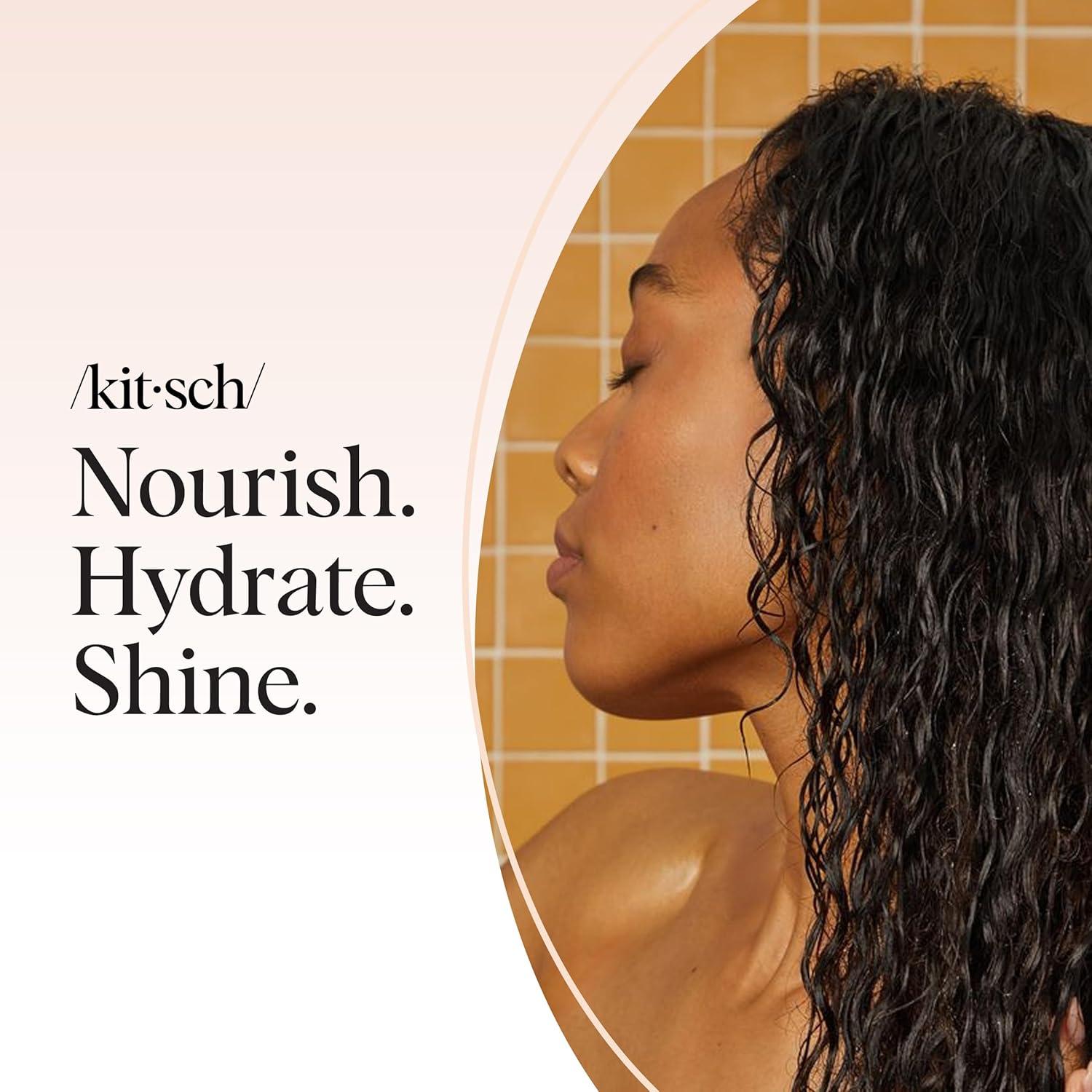 imageKitsch Castor Oil Shampoo Bar amp Coconut Oil Conditioner Bar Nourishing Shampoo and Conditioner Set for Dry Damaged Hair Strengthening Hair Care Hydrating amp DeepMoisturizing 2pc set