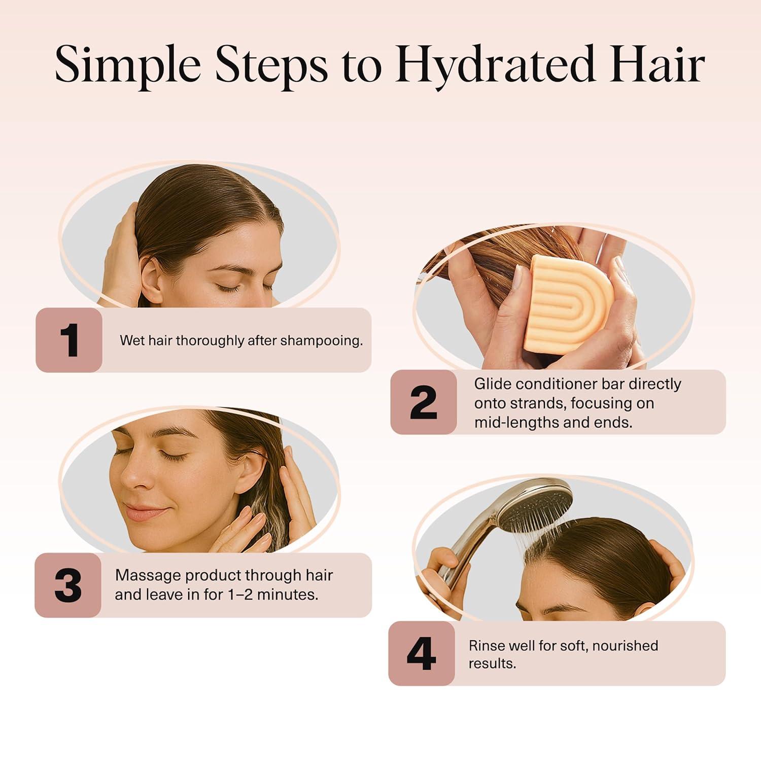 imageKitsch Coconut Oil Conditioner Bar  Hair Conditioner For Women and Men  Deep Moisturizing Nourishes Hydrate amp Soften Damaged Dry Hair  Silicone Paraben amp Sulfate Free  27 ozCoconut Oil DeepMoisturizing Conditioner Bar