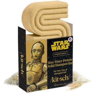 Kitsch Coconut Oil Conditioner Bar – Hair Conditioner For Women and Men – Deep Moisturizing, Nourishes, Hydrate & Soften Damaged Dry Hair – Silicone, Paraben & Sulfate Free – 2.7 oz(Kitsch Rice Water Protein Shampoo Bar for Hair Growth x Star Wars C-3PO Design)
