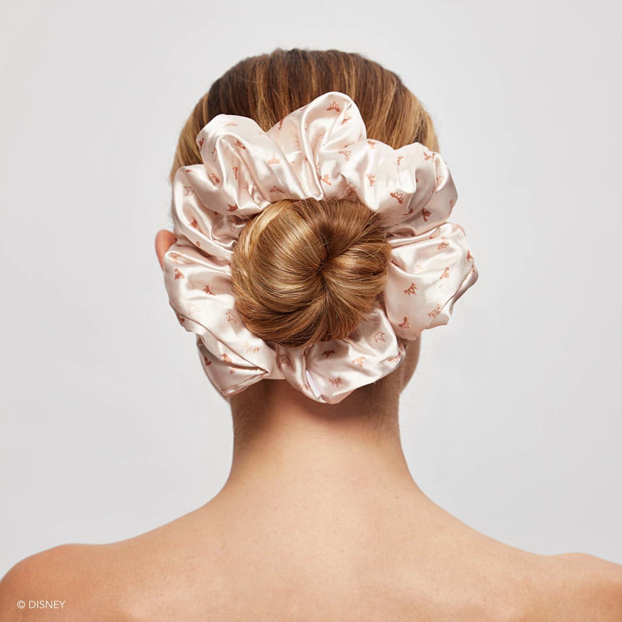 imageBridgerton x Kitsch Satin Scrunchies for Women No Snag No Tugging Soft amp Comfortable Scrunchies for Girls Perfect for Day or Night Ideal Gifts for Women Toile De Blue 2pcsDesert Crown