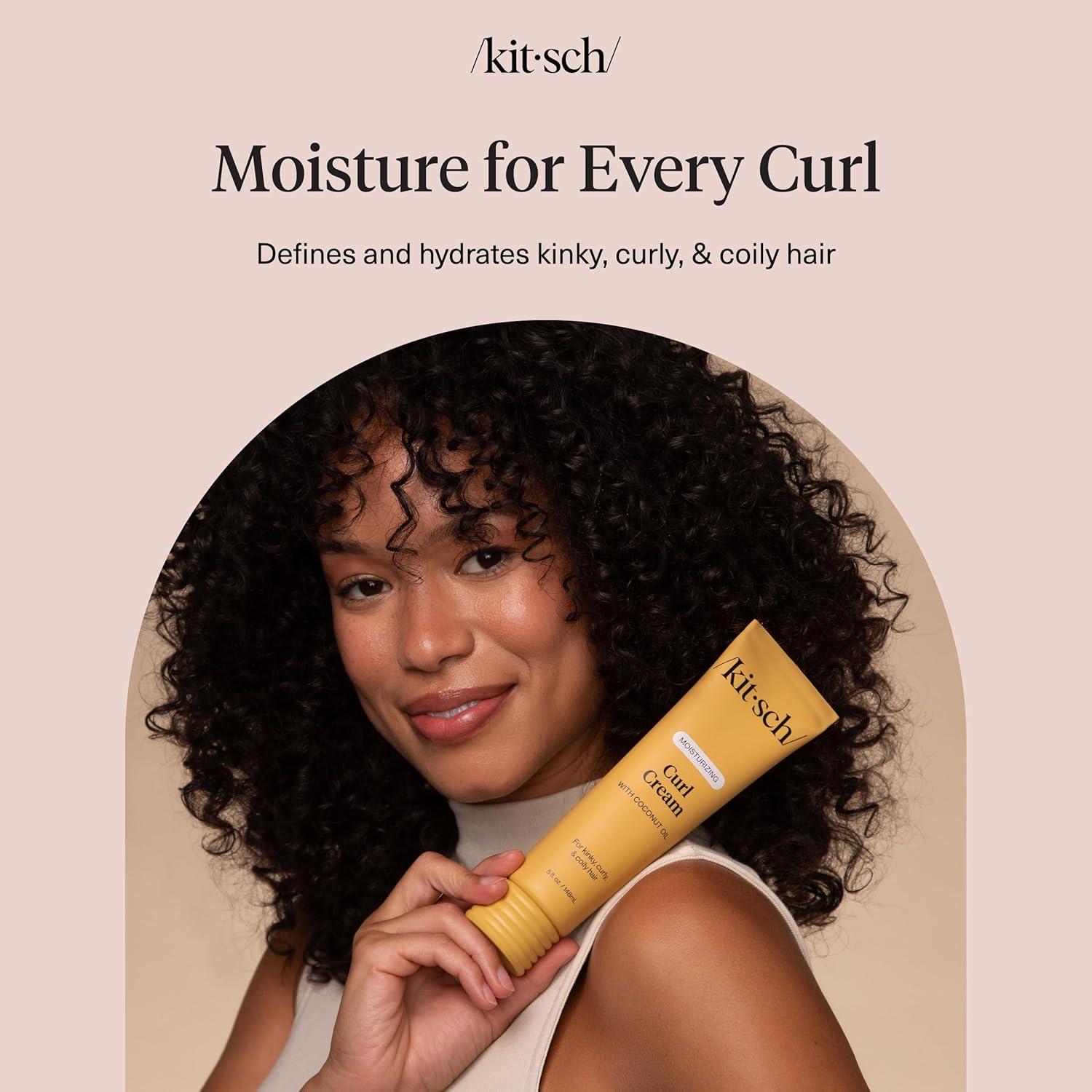 imageKitsch Moisturizing Curl Cream for Curly Hair Lightweight Curly Hair Products for Men amp Women Defines Curls Controls Frizz amp Boosts Shine Hydrating Curling Cream Ideal Gifts for Women