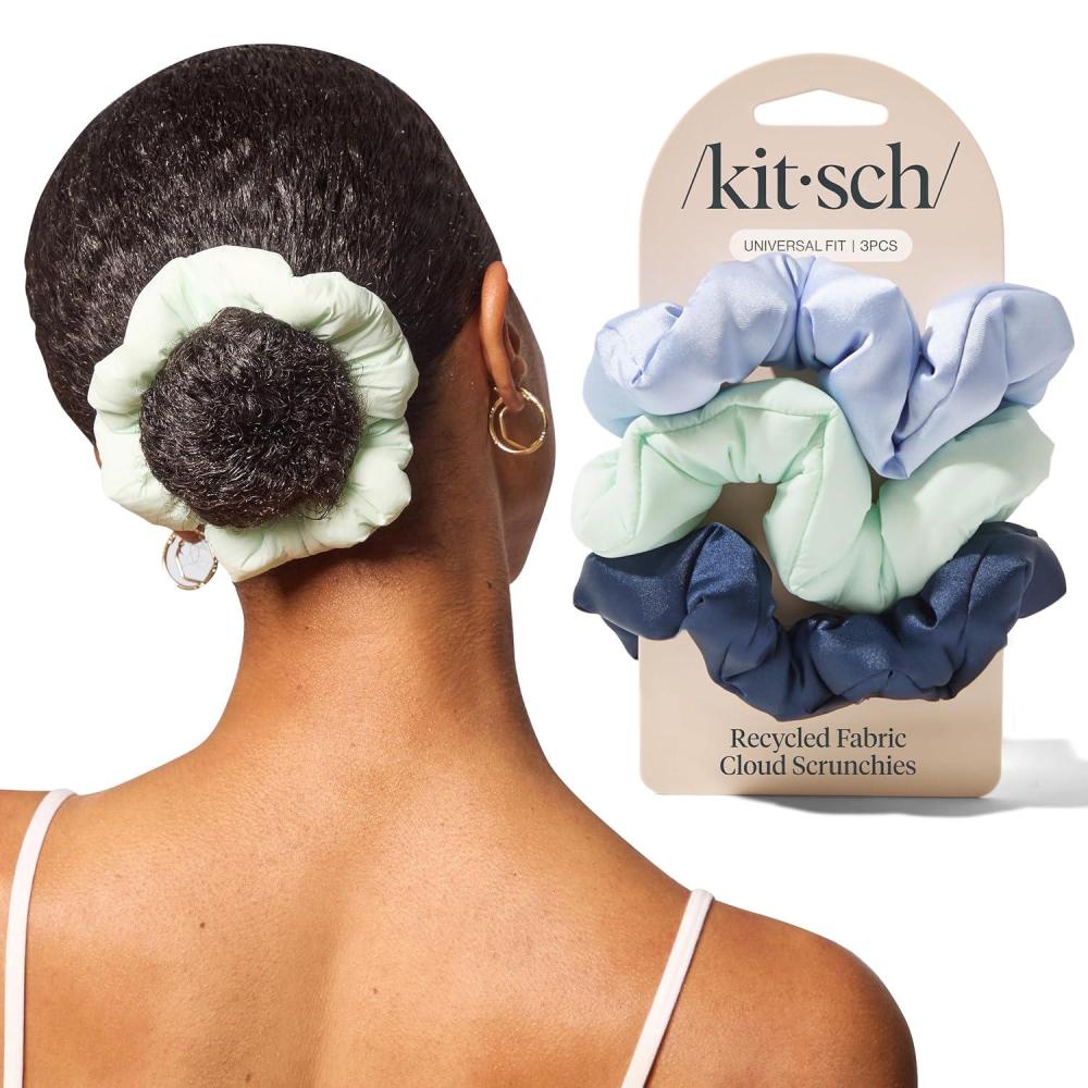 imageBridgerton x Kitsch Satin Scrunchies for Women No Snag No Tugging Soft amp Comfortable Scrunchies for Girls Perfect for Day or Night Ideal Gifts for Women Toile De Blue 2pcsGarden Bouquet