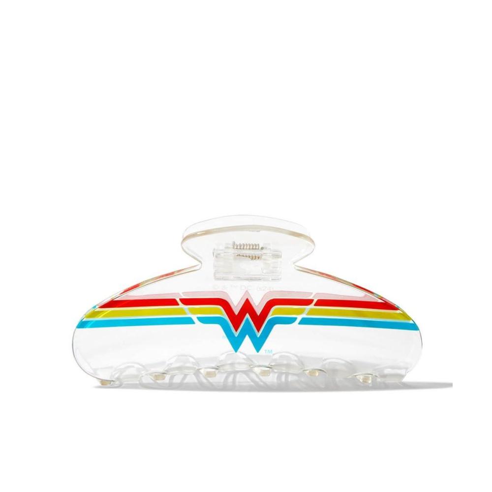 imageKitsch Wonder Woman Clear Acrylic Large Claw Clip Durable Hair Claw Clip for All Hair Types Great for Updo HalfUp Stays In Place Without Pulling Gifts For Women 1pcWonder Woman Clear