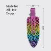 Bridgerton x Kitsch Creaseless Hair Clips for Women – No Crease, No Bend Hair Clips for Styling, Bangs, Makeup Application, Face Wash | Recycled Acrylic – Toile in Bloom | Ideal Gifts for Women, 4pcs(Rainbow Leopard)