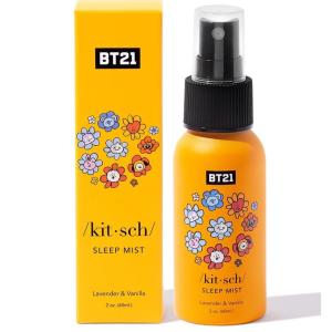 Kitsch Sleep Mist Fabric Spray – Calming Lavender Room Spray for Relaxation & Bedroom Essentials | Ideal Gifts for Women, 2 oz(BT21)