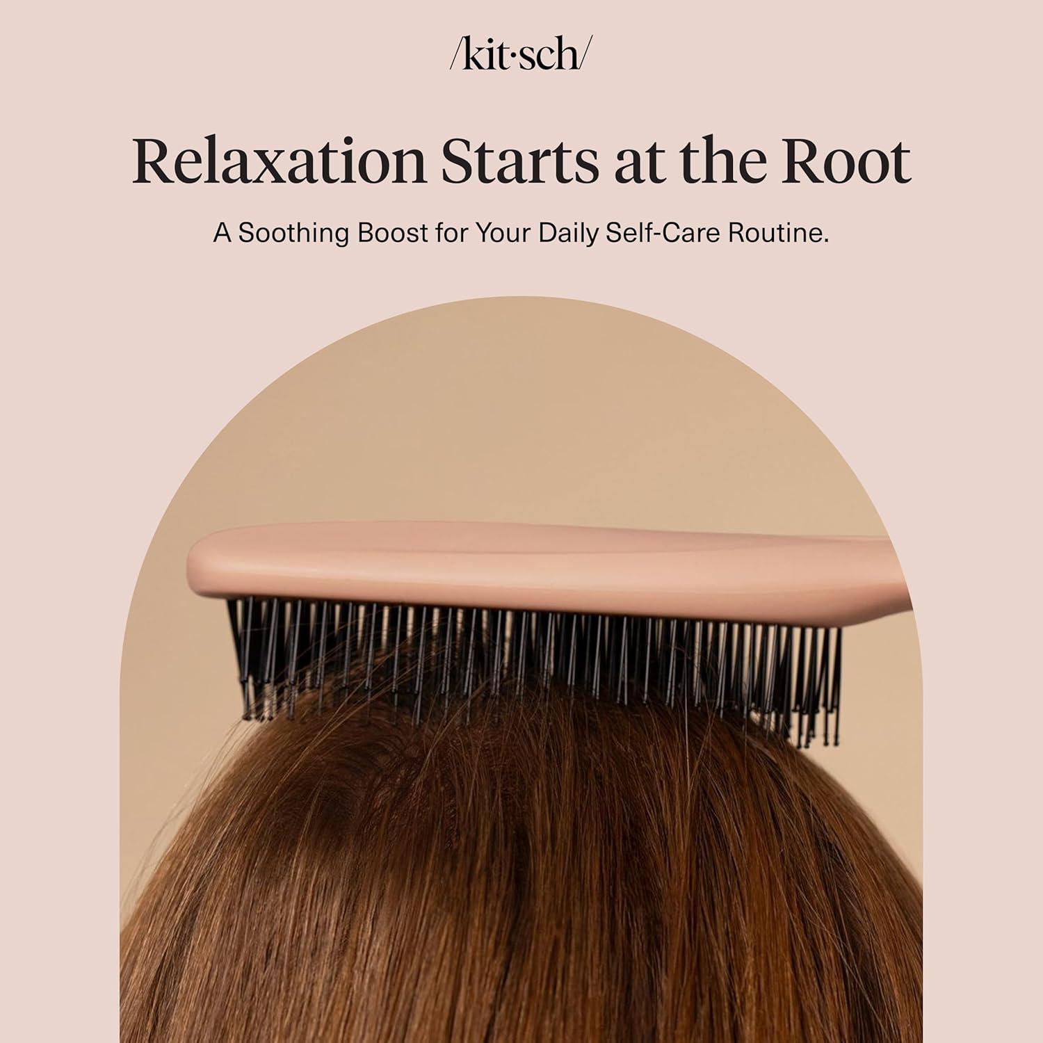 imageKitsch Scalp Renewal Brush Exfoliating amp Scalp Massager for Hair Growth Gentle Head Massage Brush to Remove Buildup Boost Circulation amp Relaxing Head Scrubber for Washing Hair Terracotta