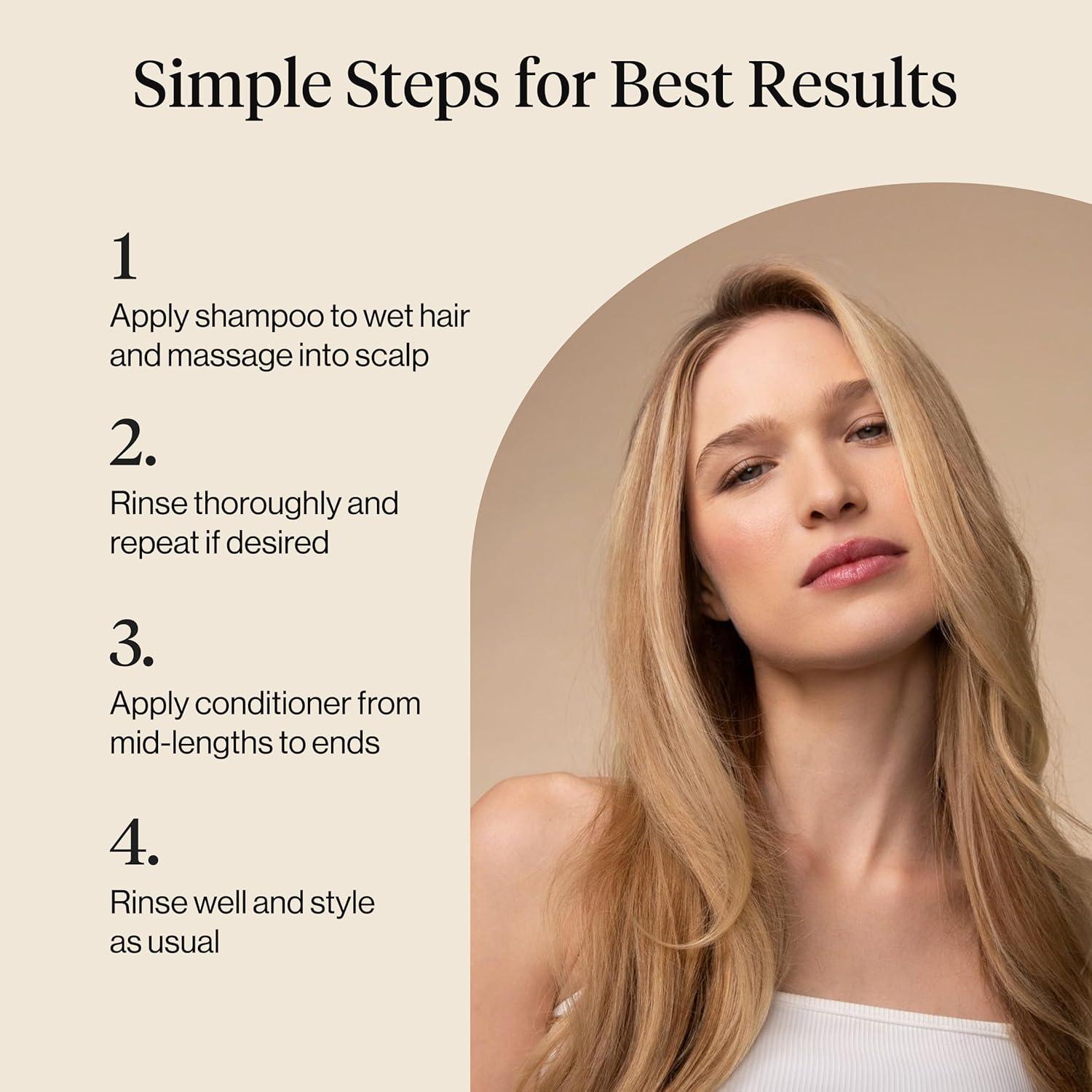 imageKitsch Strengthening Rice Water Protein Shampoo amp Conditioner Set Hair Growth amp Volumizing Hair Care for Thin Fine amp Damaged Hair Paraben Phthalates amp Silicone Free Made in USA 12 oz